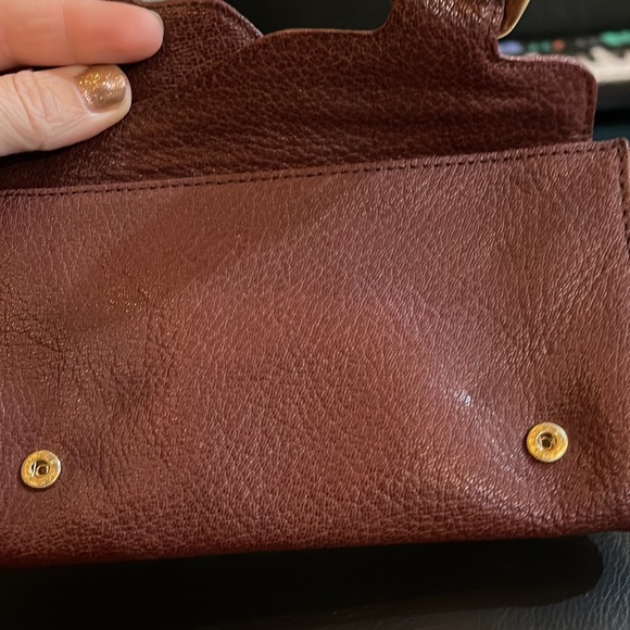 Gorgeous burgundy leather wallet - Picture 3 of 5